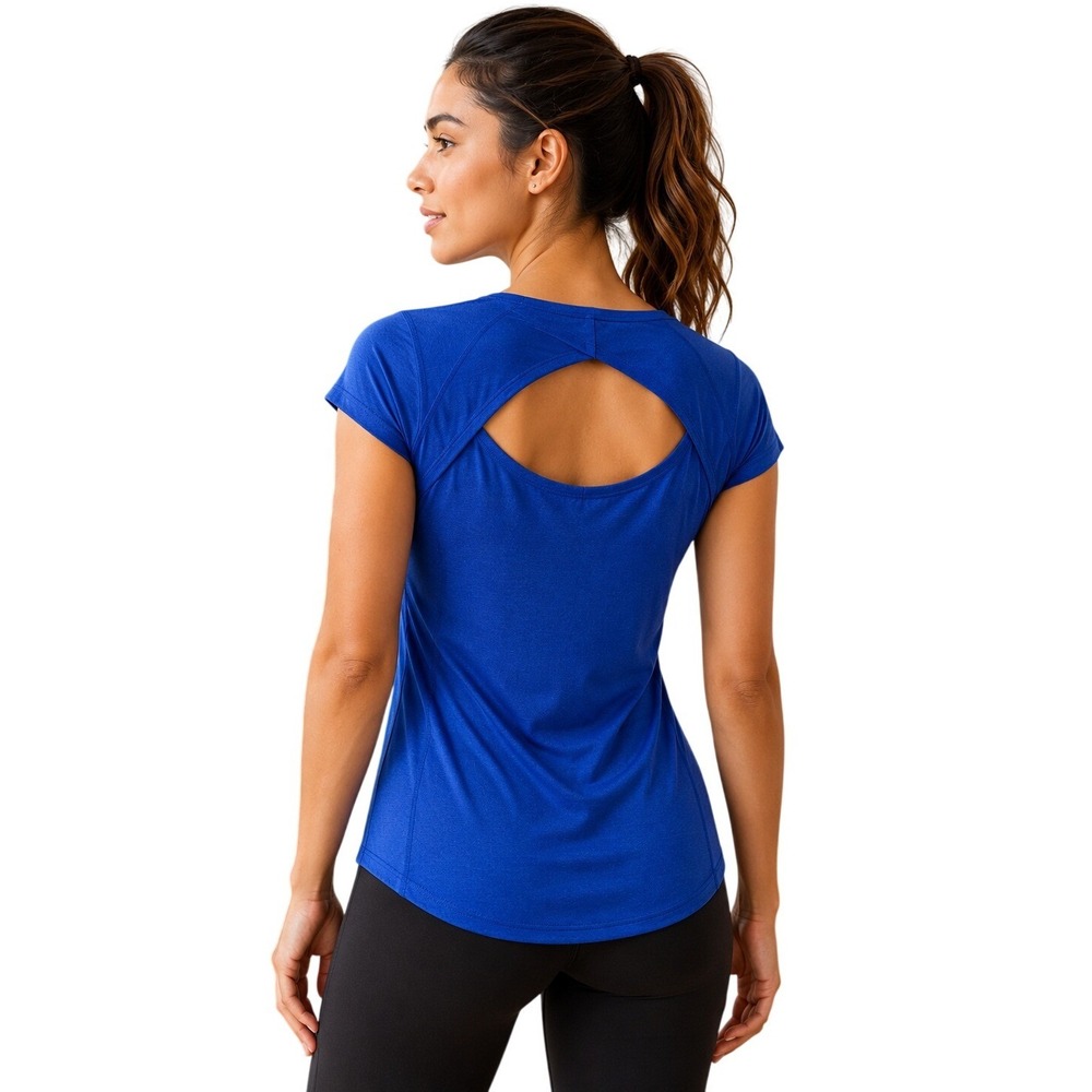 Xersion Women's Blue Athletic Workout Top Size D Moisture Wicking - Picture 2 of 4